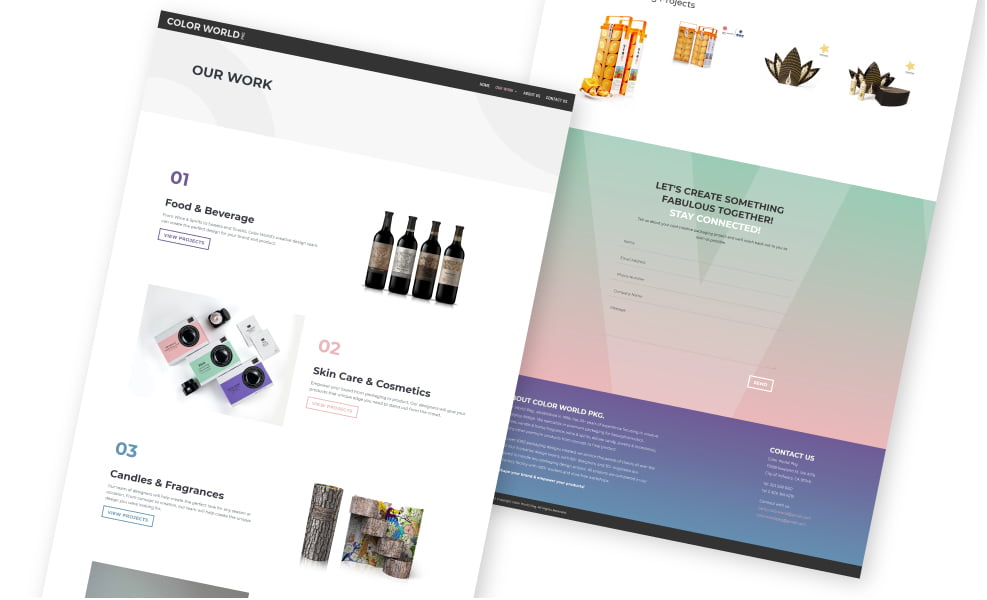 Color World Pkg- Web Development - Website Design - Desktop Full Color World Pkg- Web Development - Website Design - Desktop Full