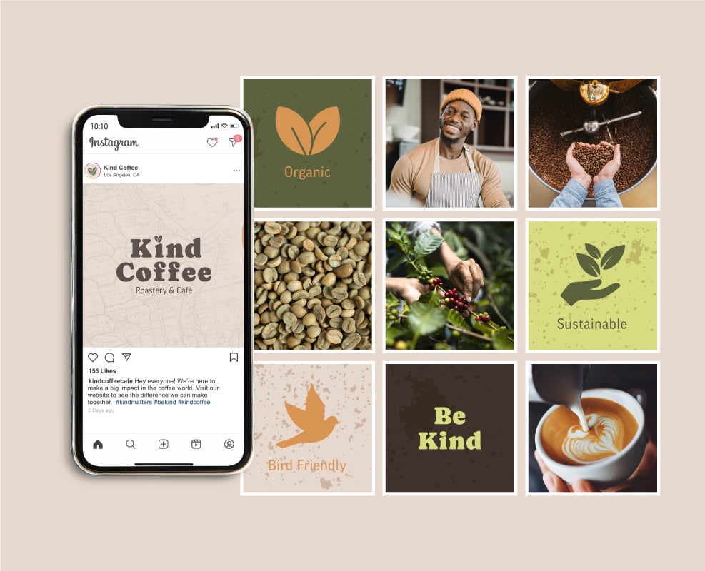 Kind-Case-Study-Web-IGMockup Kind Coffee - Social Media Marketing - Instagram